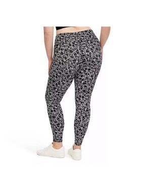 Diane Von Furstenberg cracked glass black white leggings target 2X